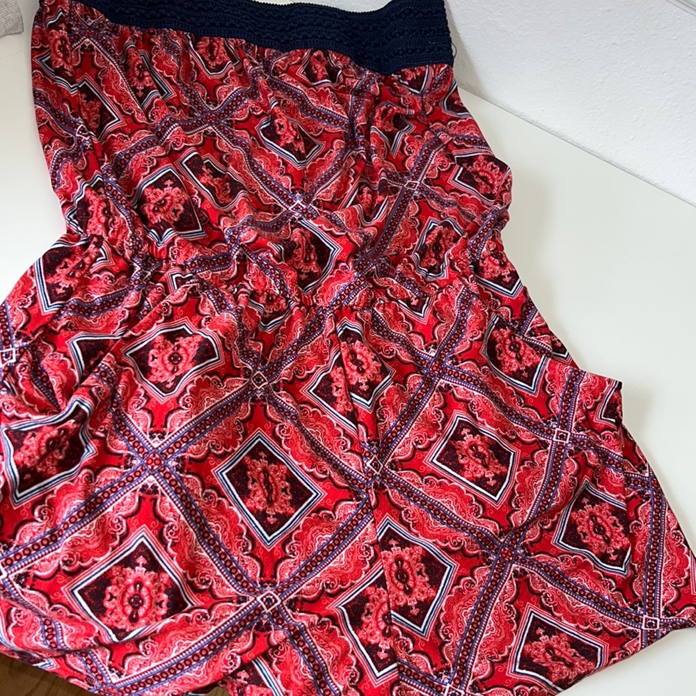 No boundaries red white and blue romper